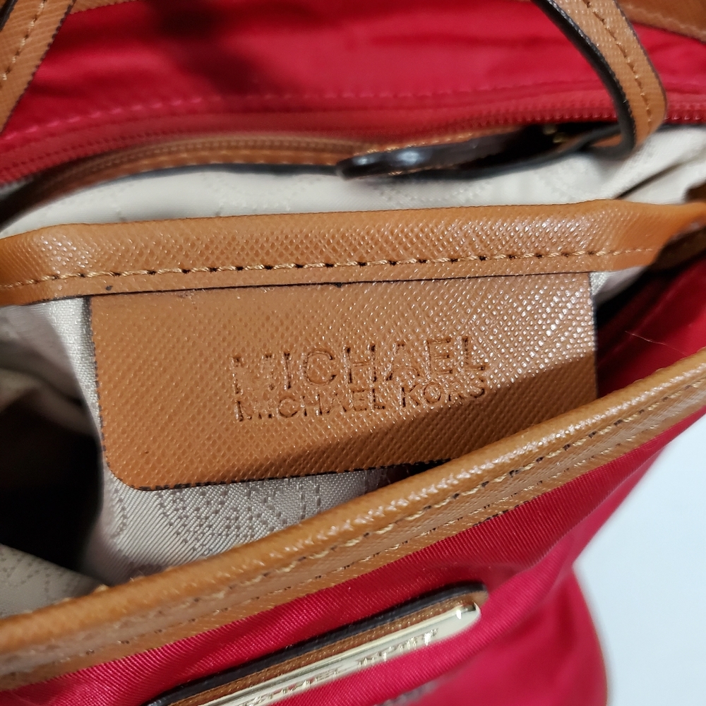 Michael Michael Kors Red Medium Crossbody Purse - Picture 7 of 8